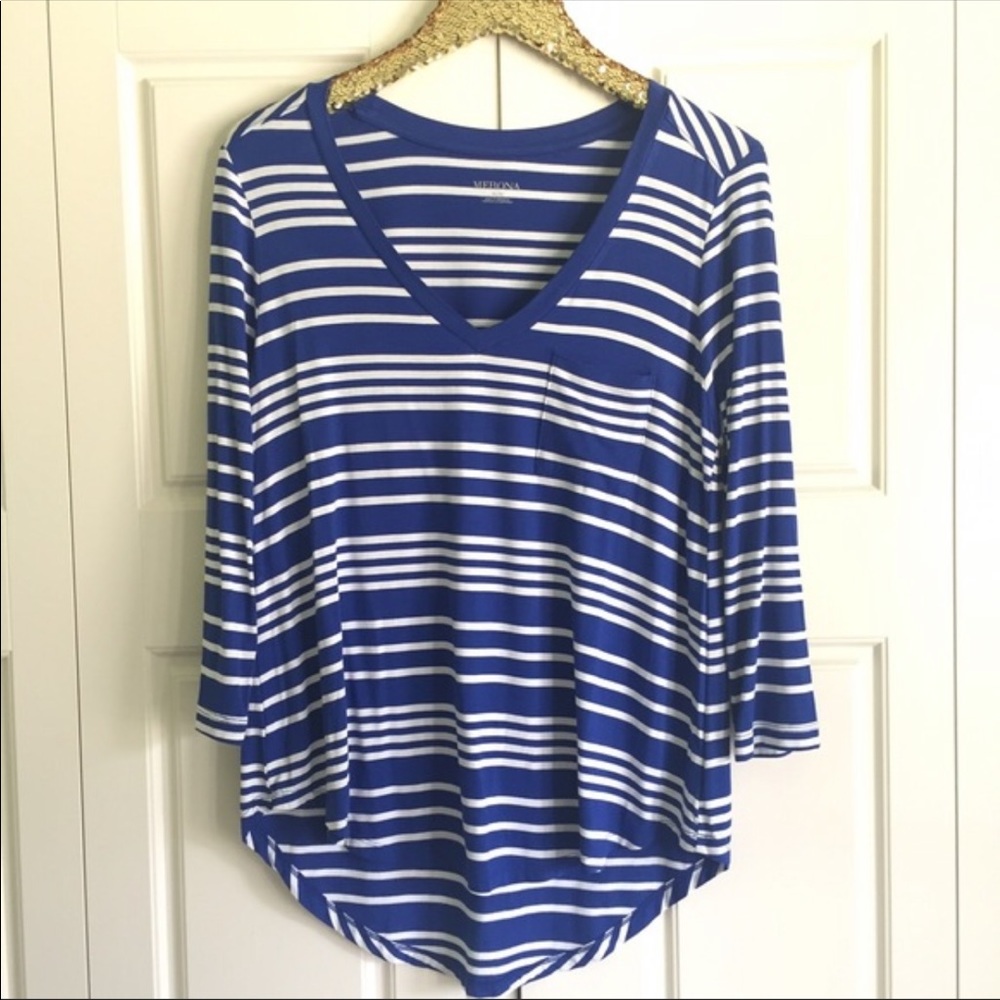 Striped V-Neck Tunic